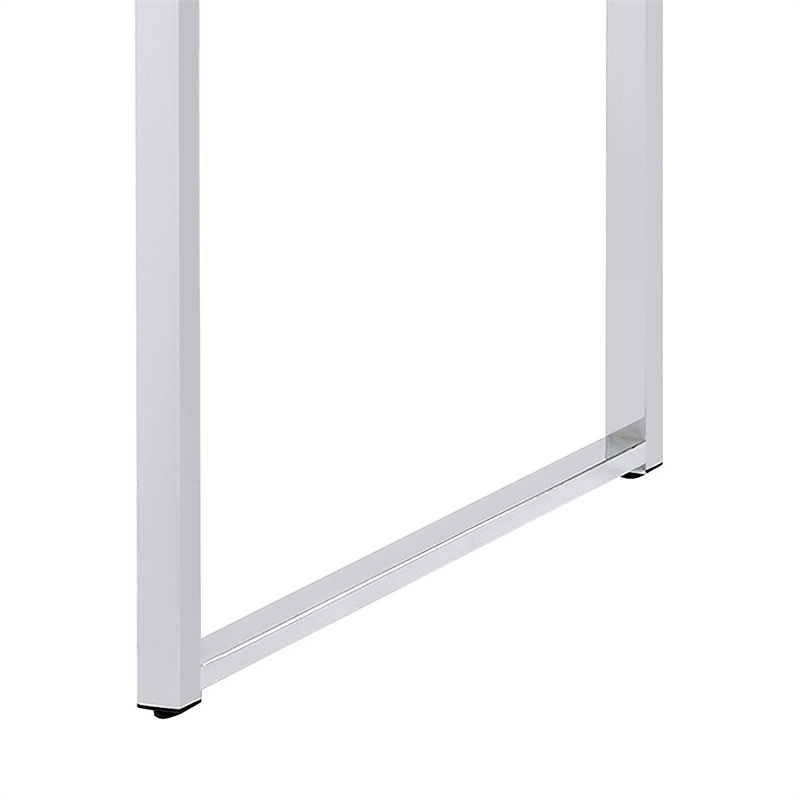 Furniture of America Norvel Contemporary Glass Top Bar Table in Chrome Plating