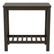 Furniture of America Quint Contemporary Wood Side Table in Dark Gray