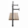 Furniture of America Alvara Metal 27.5-Inch Wall Shelf in Sand Black