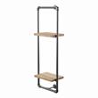 Furniture of America Alvara Metal 11.75-Inch Wall Shelf in Sand Black
