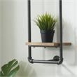 Furniture of America Alvara Metal 11.75-Inch Wall Shelf in Sand Black