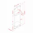 Furniture of America Alvara Metal 11.75-Inch Wall Shelf in Sand Black