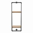Furniture of America Alvara Metal 11.75-Inch Wall Shelf in Sand Black