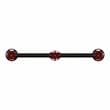 Furniture of America Margon Industrial Metal 3-Hook Coat Rack in Sand Black