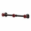 Furniture of America Margon Industrial Metal 3-Hook Coat Rack in Sand Black