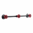 Furniture of America Margon Industrial Metal 3-Hook Coat Rack in Sand Black