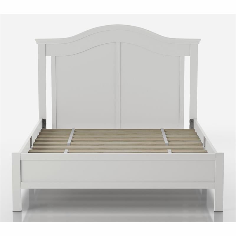 Furniture of America Elburd Wood Camelback Headboard Full Platform Bed ...