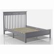 Furniture of America Loppet Solid Wood Slatted Platform Full Bed in Gray