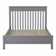 Furniture of America Loppet Solid Wood Slatted Platform Full Bed in Gray