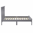 Furniture of America Loppet Solid Wood Slatted Platform Full Bed in Gray