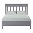 Furniture of America Loppet Solid Wood Slatted Platform Full Bed in Gray