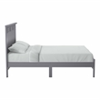 Furniture of America Loppet Solid Wood Slatted Platform Full Bed in Gray