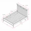 Furniture of America Loppet Solid Wood Slatted Platform Full Bed in Gray