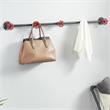 Furniture of America Margon Industrial Metal 5-Hook Coat Rack in Sand Black