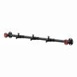 Furniture of America Meritor Industrial Metal 5-Hook Coat Rack in Sand Black