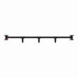 Furniture of America Meritor Industrial Metal 5-Hook Coat Rack in Sand Black