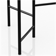 Furniture of America Rhort Contemporary Metal 3-Tier Plant Stand in Black