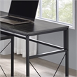 Furniture of America Washall Industrial Wood Computer Desk with USB in Gray