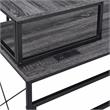 Furniture of America Washall Industrial Wood Computer Desk with USB in Gray