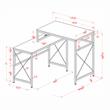 Furniture of America Washall Industrial Wood Computer Desk with USB in Gray