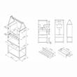 Furniture of America Robble Industrial Wood Wine Cabinet in Light Hickory Brown