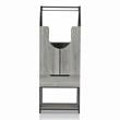 Furniture of America Robble Industrial Wood Wine Cabinet in Vintage Gray Oak