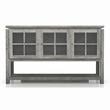 Furniture of America Tellun Contemporary Wood Multi-Storage Buffet in Gray Oak