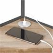 Furniture of America Flak Industrial Wood Corner Desk with Shelves in Sand Black