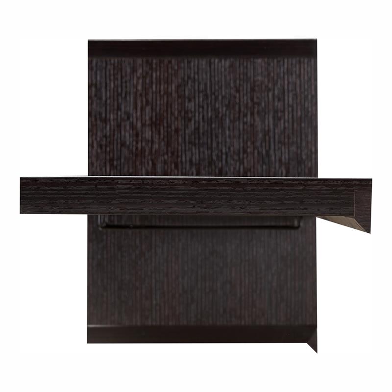 Furniture of America Reichart Cottage Wood Floating Wine Bar in Cappuccino