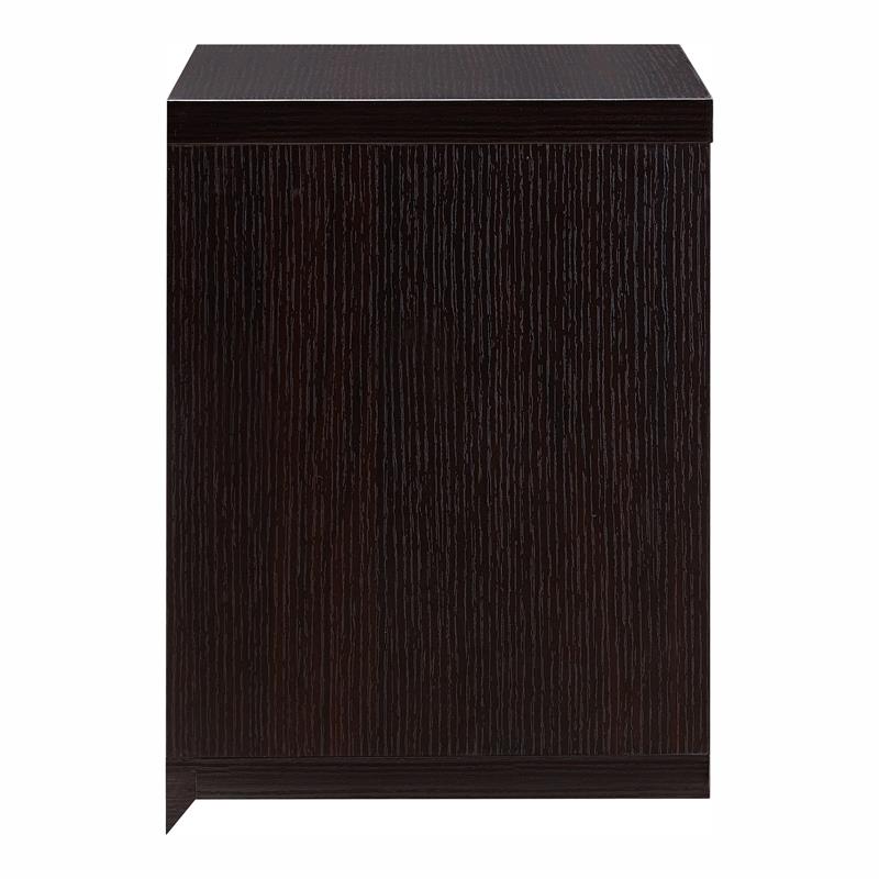 Furniture of America Reichart Cottage Wood Floating Wine Bar in Cappuccino