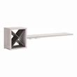 Furniture of America Reichart Cottage Wood Floating Wine Bar in White and Gray