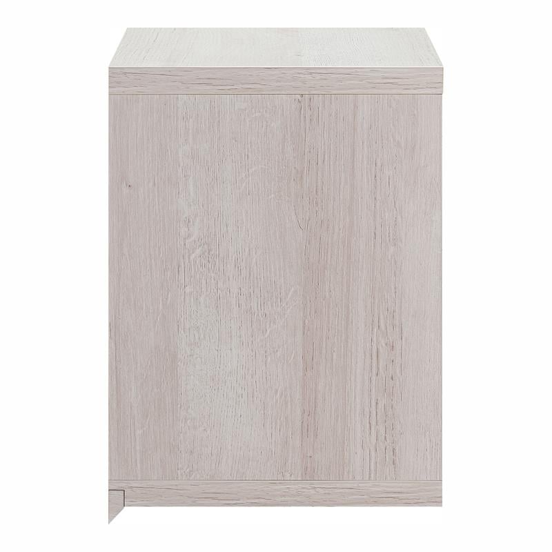 Furniture of America Reichart Cottage Wood Floating Wine Bar in White and Gray