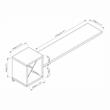 Furniture of America Reichart Cottage Wood Floating Wine Bar in White and Gray