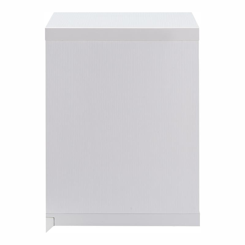 Furniture of America Reichart Cottage Wood Floating Wine Bar in White and Brown