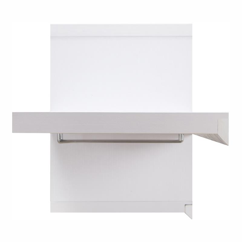 Furniture of America Reichart Cottage Wood Floating Wine Bar in White and Brown