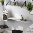Furniture of America Reichart Cottage Wood Floating Wine Bar in White and Brown
