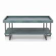 Furniture of America Humere Wood 1-Shelf Coffee Table in Antique Blue