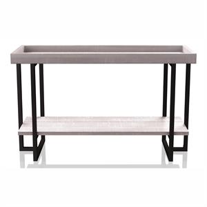 furniture of america humere wood 1-shelf console table