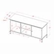 Furniture of America Ronda Industrial Wood 60-Inch TV Stand in Gray