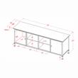 Furniture of America Ronda Industrial Wood 72-Inch TV Stand in Gray