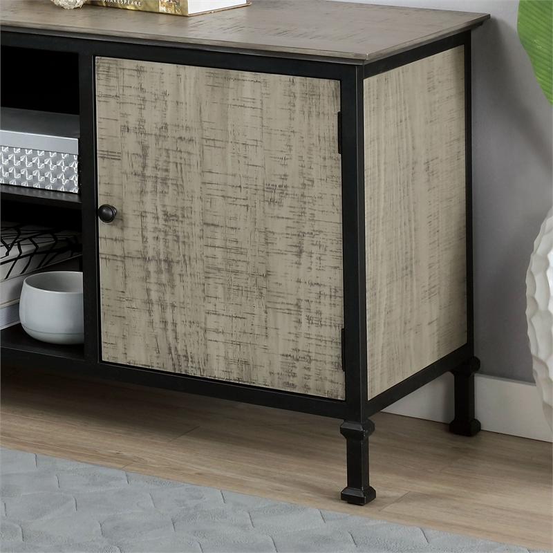 Furniture of America Ronda Industrial Wood 72-Inch TV Stand in Gray