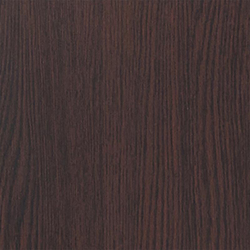 Furniture of America Borche Industrial Wood Round Coffee Table in Walnut