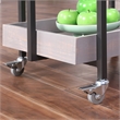 Furniture of America Lackomb Contemporary Wood Serving Cart in Antique Gray