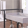Furniture of America Lackomb Contemporary Wood Serving Cart in Antique Gray