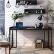 Furniture of America Timor Modern Wood Computer Desk with USB in Black