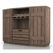Furniture of America Layfield Wood Multi-Storage Buffet in Reclaimed Oak
