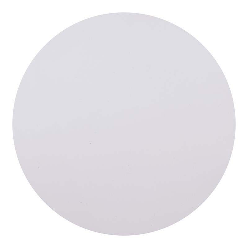 Furniture of America Borche Industrial Wood Round Coffee Table in White