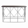 Furniture of America Borche Industrial Wood Console Table in Walnut
