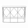 Furniture of America Borche Industrial Wood Console Table in White