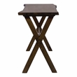 Furniture of America Bradden Transitional Solid Wood Console Table in Walnut